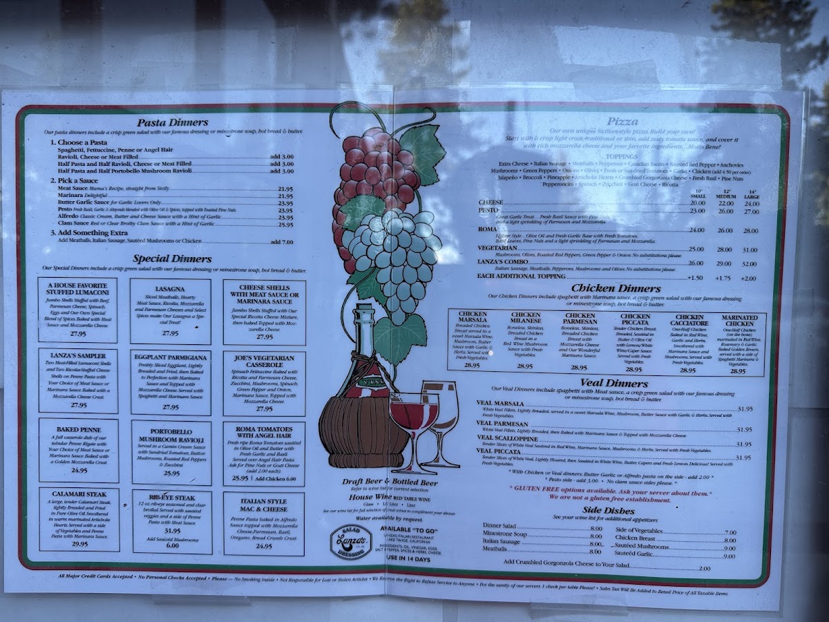 Menu Lanza's Restaurant-2