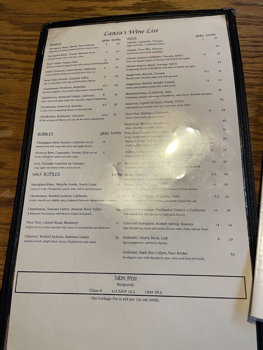 Menu Lanza's Restaurant-4