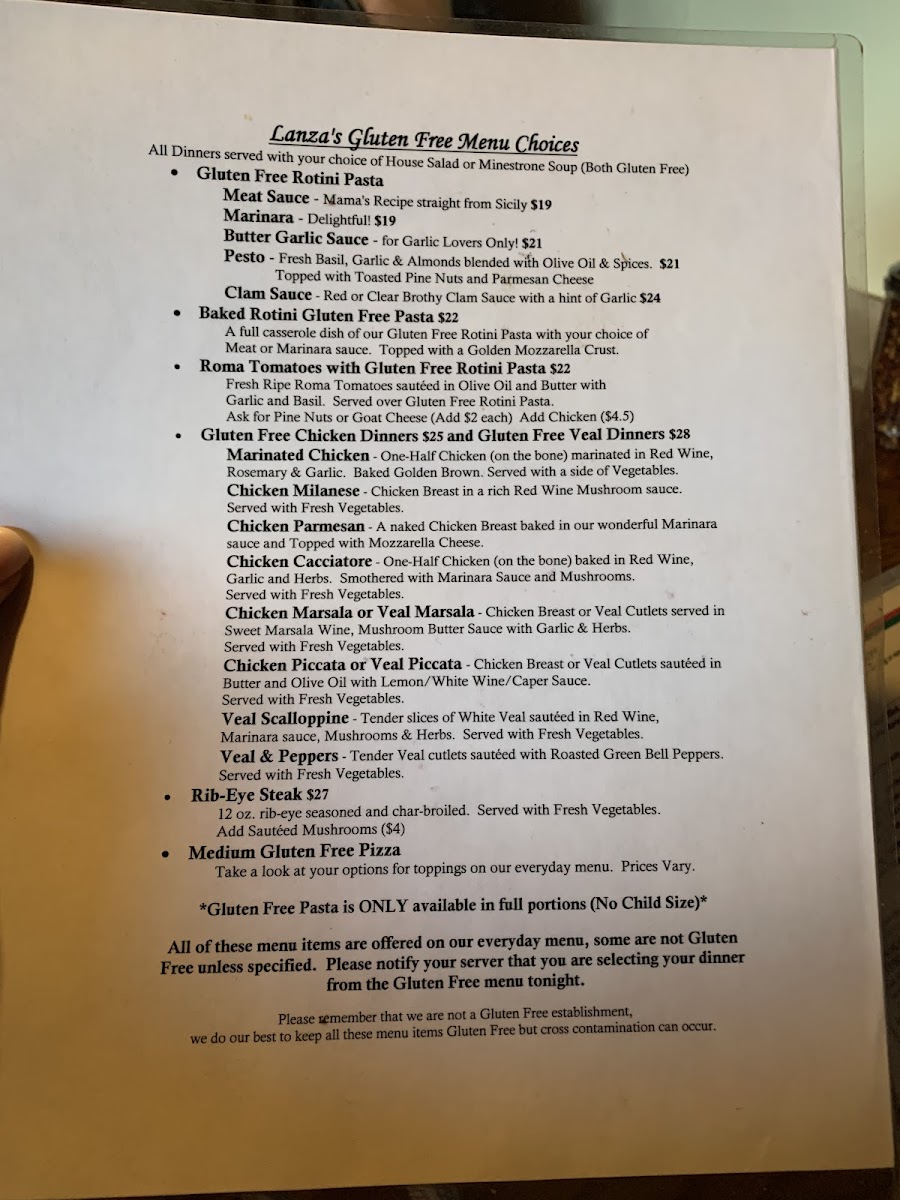 Menu Lanza's Restaurant-5
